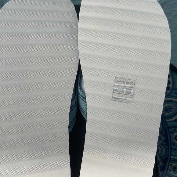 (NEW) COACH Signature Webbing Flip-Flop Blue Fin/Black Print - Picture 5 of 7